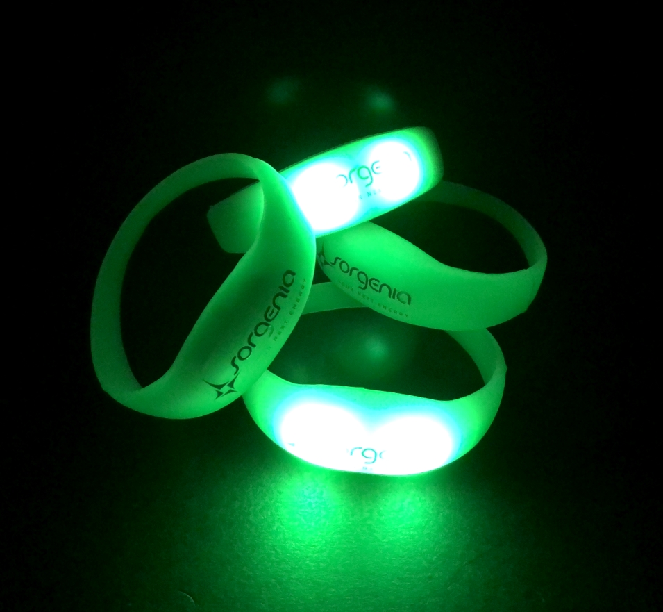 Braccialetti in silicone a LED personalizzati