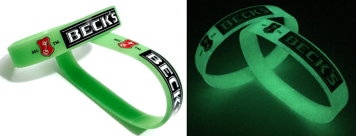 Braccialetti in silicone fluorescenti